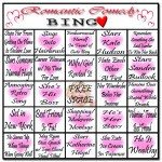 Rom Com Bingo